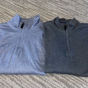 2 Banana Republic Luxury touch 1/4 zip L